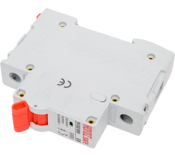 Миниатюрный автоматический выключатель HOROZ ELECTRIC SAFE (MCB 1P C4) 1P 4A C 4.5kA 230V 114-002-1004 HRZ00002634