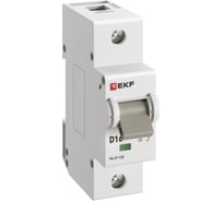 Автоматический выключатель EKF ВА 47-125 1P, 16А, D, 15кА, PROxima mcb47125-1-16D