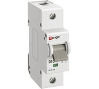 Автоматический выключатель EKF ВА 47-125 1P, 10А, D, 15кА, PROxima mcb47125-1-10D