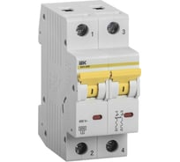 Автоматический выключатель IEK ВА 47-60, 2Р, 6А, 6 кА, характеристика D MVA41-2-006-D