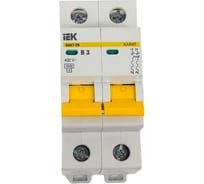 Автоматический выключатель IEK ВА47-29 2Р 3А 4,5кА х-ка В MVA20-2-003-B