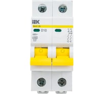 Автоматический выключатель IEK ВА47-29 2Р 10А 4,5кА х-ка D MVA20-2-010-D