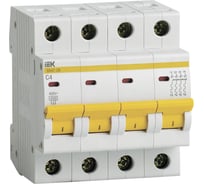 Автоматический выключатель IEK ВА47-29, 4Р, 4А, 4,5кА, х-ка С MVA20-4-004-C