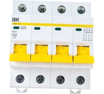 Автоматический выключатель IEK ВА47-29, 4Р, 25А, 4,5кА, х-ка D MVA20-4-025-D