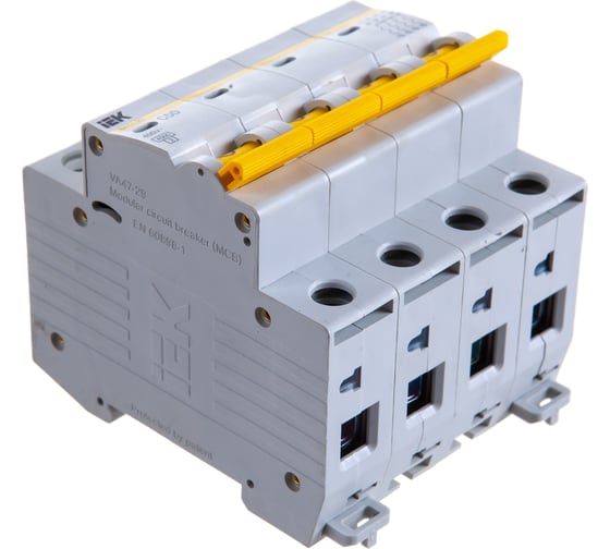 Автоматический выключатель IEK ВА47-29, 4Р, 50А, 4,5кА, х-ка С MVA20-4-050-C