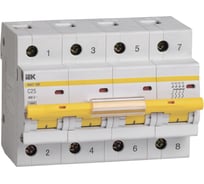 Автоматический выключатель IEK ВА 47-100, 4Р, 25А, 10 кА, х-ка С MVA40-4-025-C