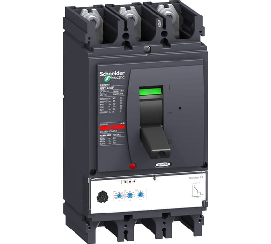 Автоматический выключатель Systeme Electric 3п NSX400F Micrologic 2.3 400A SchE LV432676 1