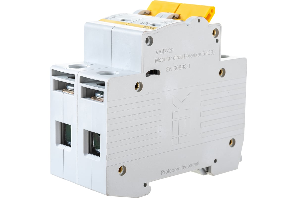 Автоматический выключатель IEK ВА47-29, 2Р, 25А, 4,5кА, х-ка В MVA20-2 ...