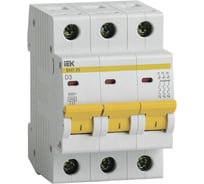 Автоматический выключатель IEK ВА47-29, 3Р, 3А, 4,5кА, х-ка D MVA20-3-003-D