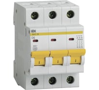 Автоматический выключатель IEK ВА47-29, 3Р, 6А, 4,5кА, х-ка D MVA20-3-006-D