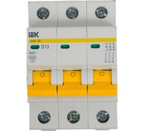 Автоматический выключатель IEK ВА47-29, 3Р, 13А, 4,5кА, х-ка D MVA20-3-013-D