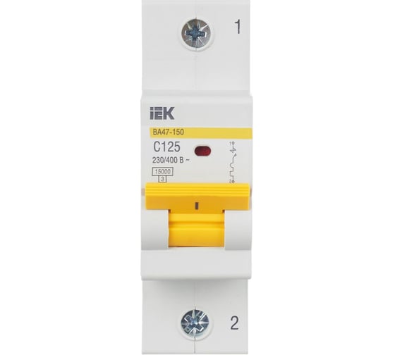 Автоматический выключатель ВА47-150 1Р 125А 15кА х-ка C MVA50-1-125-C