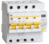 Дифференциальный автомат IEK АД14, 4Р, 32А, 300мА MAD10-4-032-C-300