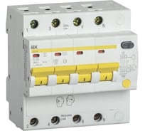 Дифференциальный автомат IEK АД14S, 4Р, 25А, 100мА MAD13-4-025-C-100