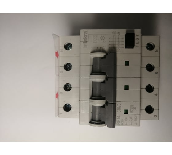 Автомат дифференциальный iskra RFI4-C-16/0,1 УТ-00025815