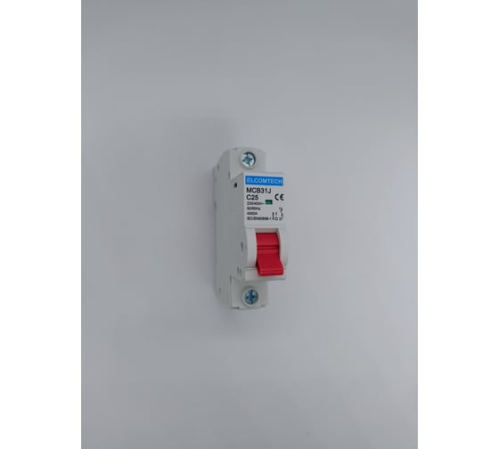 Автоматический выключатель ELCOMTECH MCB31J-4,5-1C25AC УТ-00026463