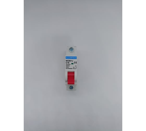 Автоматический выключатель ELCOMTECH MCB31J-4,5-1C16AC УТ-00026461
