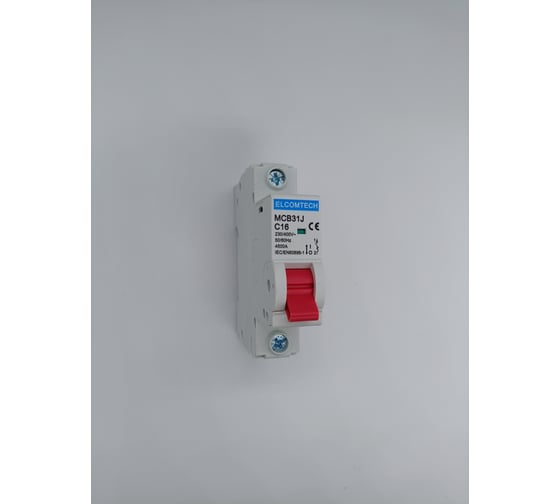 Автоматический выключатель ELCOMTECH MCB31J-4,5-1C16AC УТ-00026461