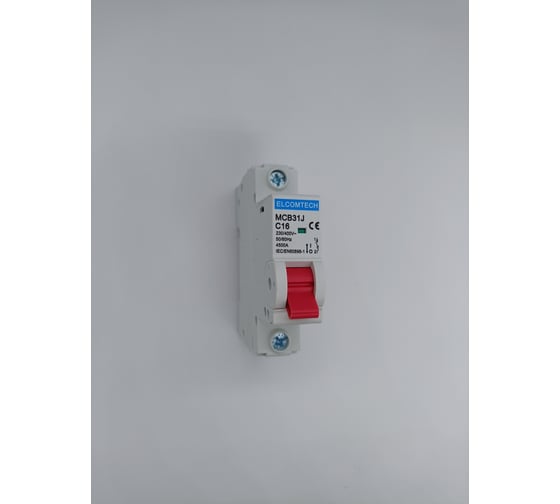 Автоматический выключатель ELCOMTECH MCB31J-4,5-1C16AC УТ-00026461