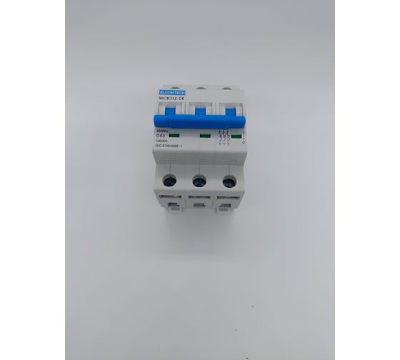 Автоматический выключатель ELCOMTECH MCB31J-10-3C63AC УТ-00026506