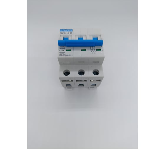 Автоматический выключатель ELCOMTECH MCB31J-10-3C10AC УТ-00026499