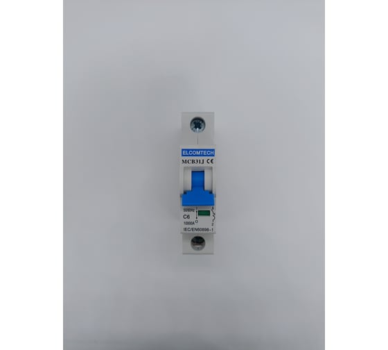 Автоматический выключатель ELCOMTECH MCB31J-10-1C6AC УТ-00026489