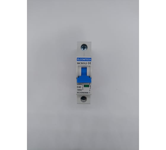 Автоматический выключатель ELCOMTECH MCB31J-10-1C40AC УТ-00026495
