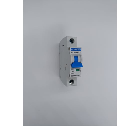 Автоматический выключатель ELCOMTECH MCB31J-10-1C40AC УТ-00026495