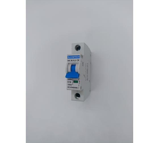Автоматический выключатель ELCOMTECH MCB31J-10-1C16AC УТ-00026491