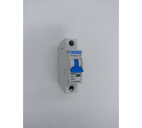 Автоматический выключатель ELCOMTECH MCB31J-10-1C20AC УТ-00026492