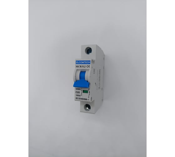 Автоматический выключатель ELCOMTECH MCB31J-10-1C20AC УТ-00026492