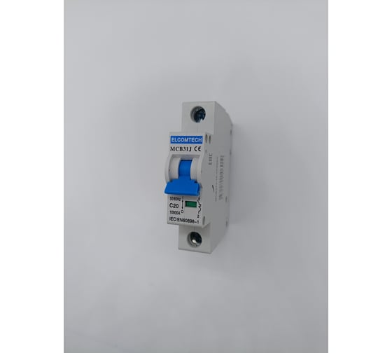 Автоматический выключатель ELCOMTECH MCB31J-10-1C20AC УТ-00026492