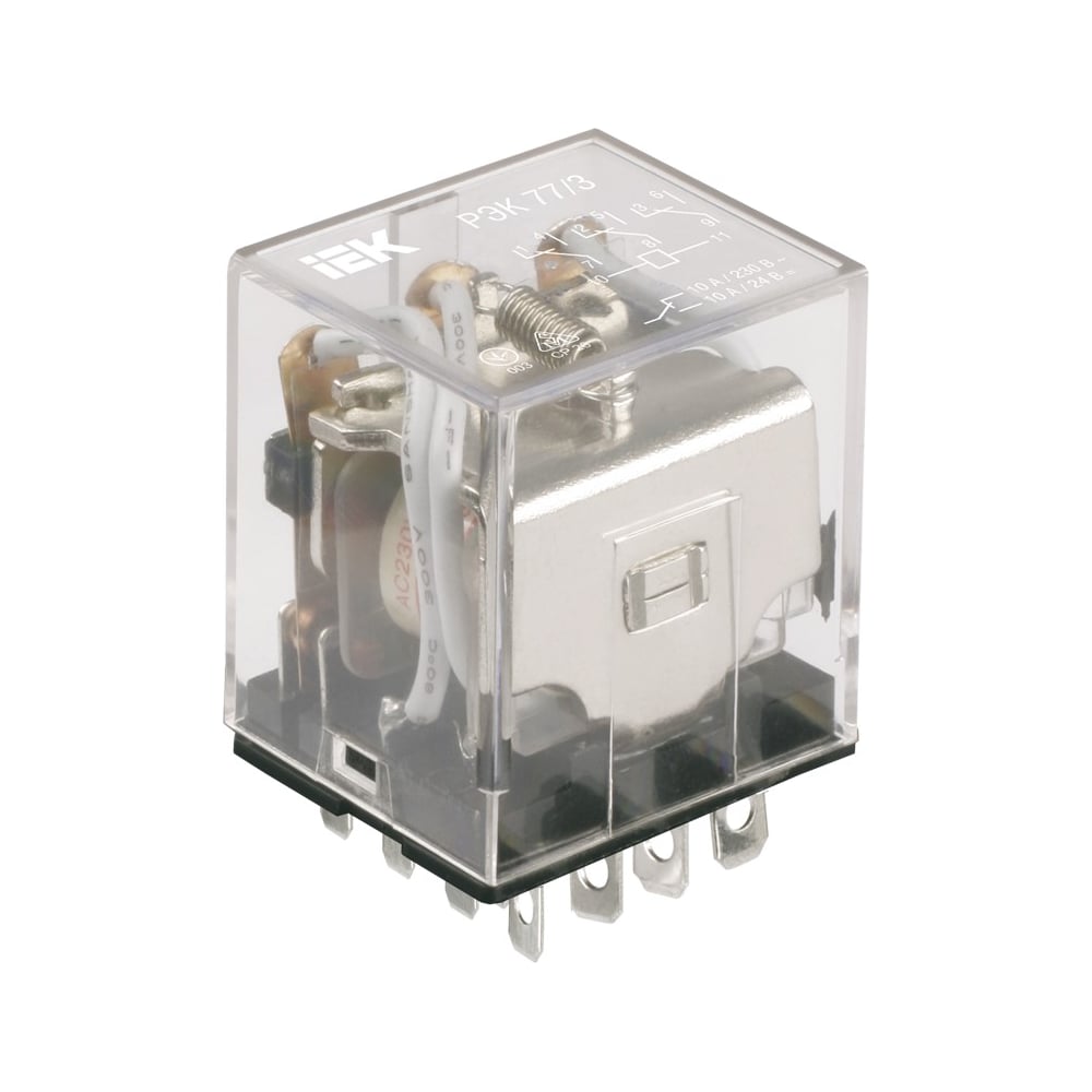 Реле IEK РЭК77/3 LY3 10А 12В АC RRP10-3-10-012A - выгодная цена, отзывы ...