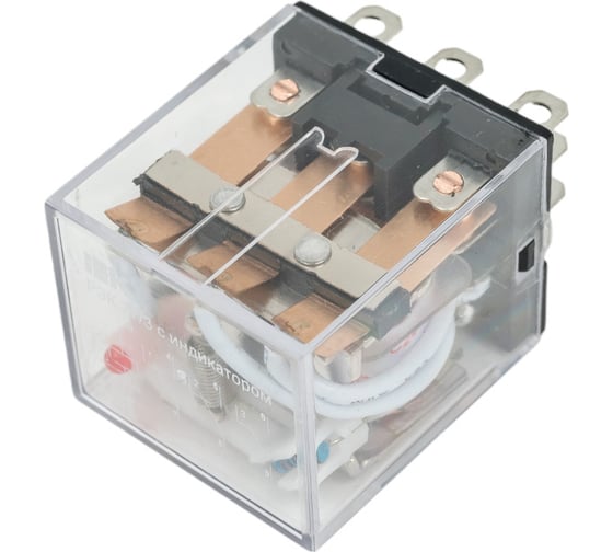 Реле IEK РЭК77/3 LY3 с индикацией 10А 24В DC RRP10-3-10-024D-LED