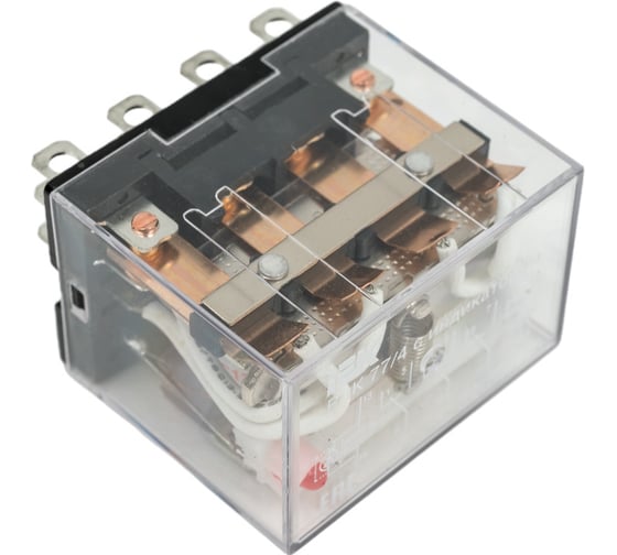 Реле IEK РЭК77/4 LY4 с индикацией 10А 12В DC RRP10-4-10-012D-LED
