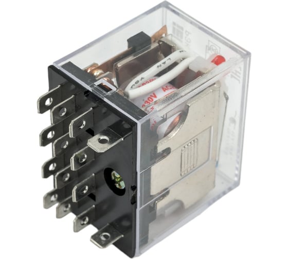 Реле IEK РЭК77/4 LY4 с индикацией 10А 230В АC RRP10-4-10-220A-LED