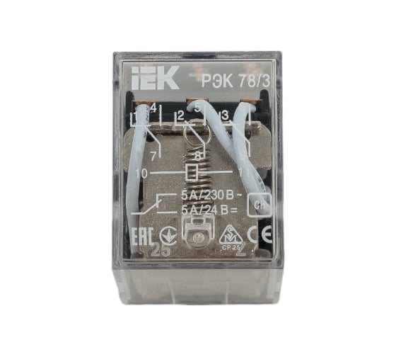 Реле IEK РЭК78/3 MY3 5А 24В АC RRP20-3-05-024A