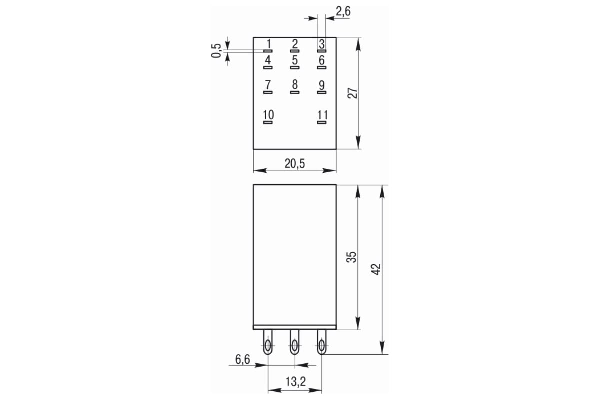 Реле IEK РЭК78/3 MY3 с индикацией 5А 230В АC 20 шт RRP20-3-05-220A-LED ...