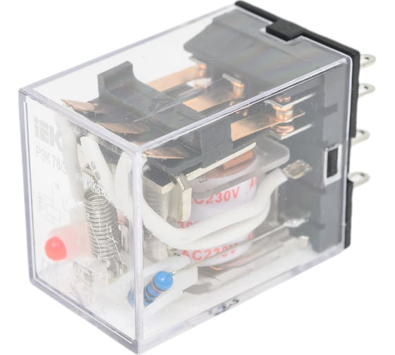 Реле IEK РЭК78/3 MY3 с индикацией 5А 230В АC RRP20-3-05-220A-LED