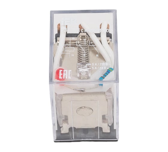 Реле IEK РЭК78/3 MY3 с индикацией 5А 24В АC RRP20-3-05-024A-LED