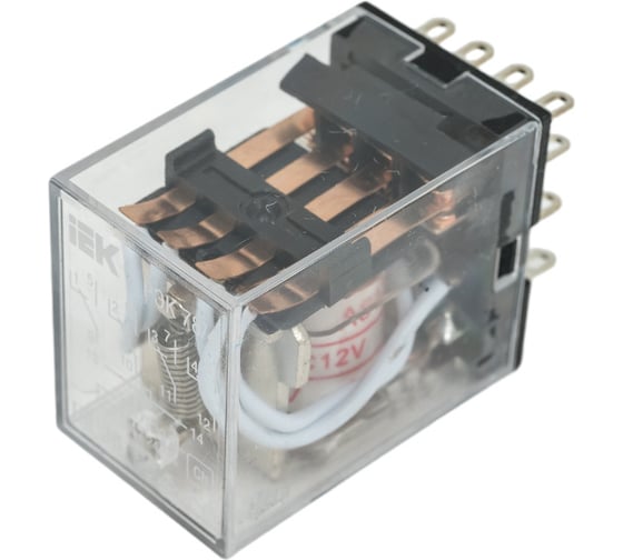 Реле IEK РЭК78/4 MY4 3А 12В АC RRP20-4-03-012A