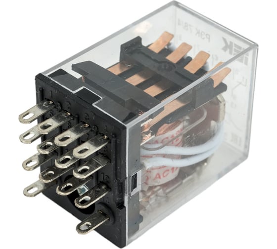 Реле IEK РЭК78/4 MY4 3А 12В АC RRP20-4-03-012A