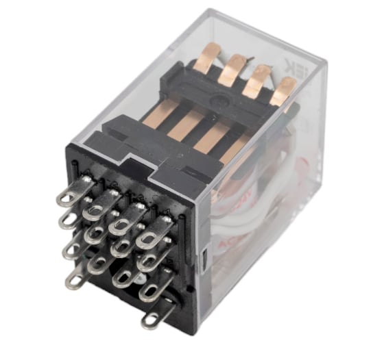 Реле IEK РЭК78/4 MY4 с индикацией 3А 24В АC RRP20-4-03-024A-LED