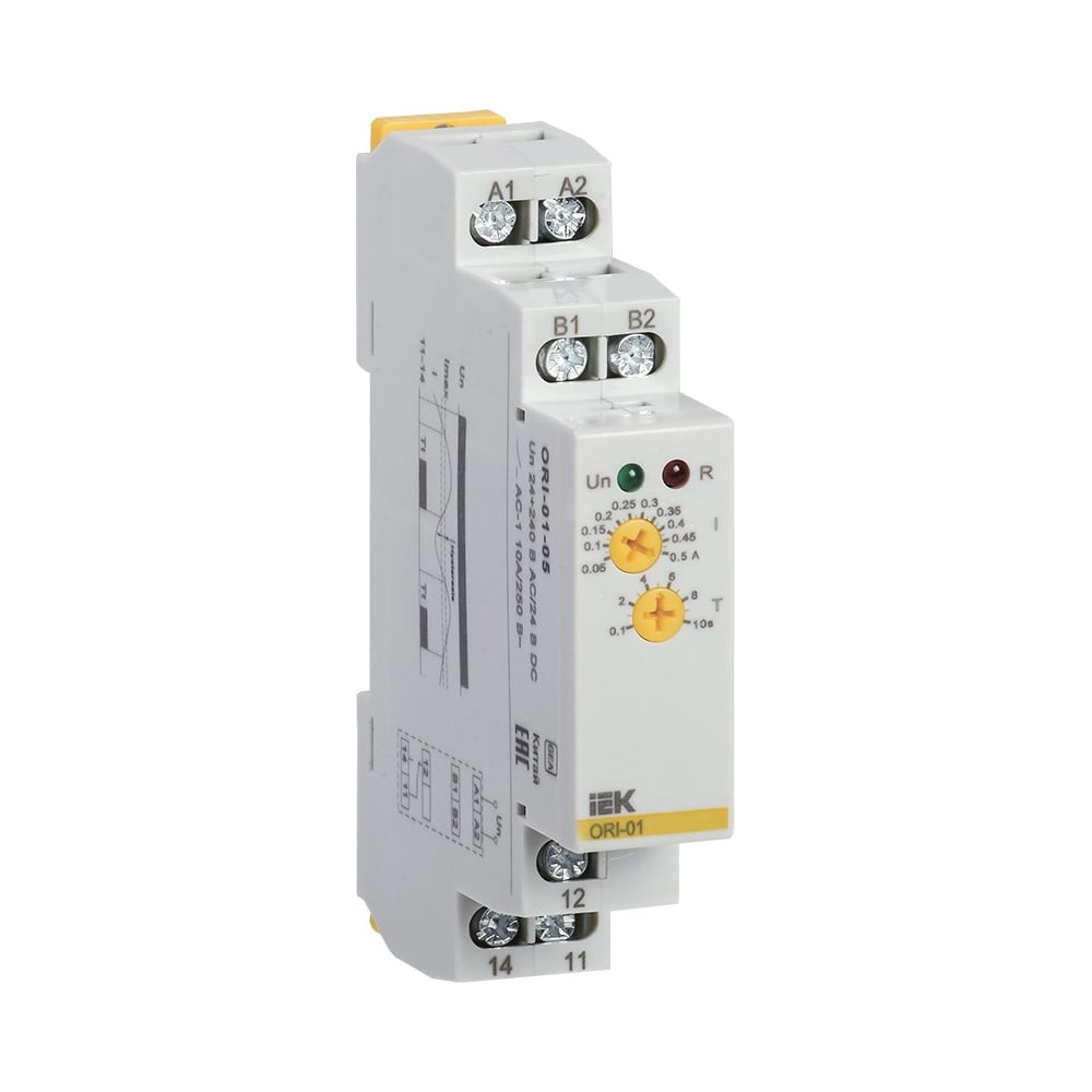 Реле тока IEK ORI 0,05-0,5А. 24-240В AC/24В DC ORI-01-05 - выгодная .