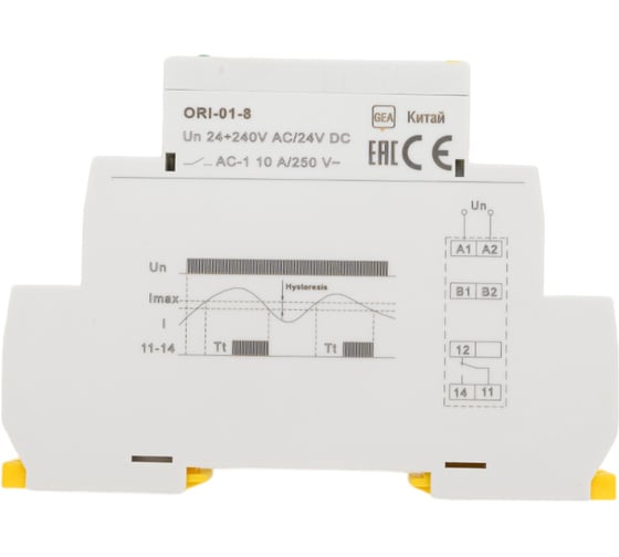 Реле тока IEK ORI 0,8-8А 24-240В AC/24В DC ORI-01-8
