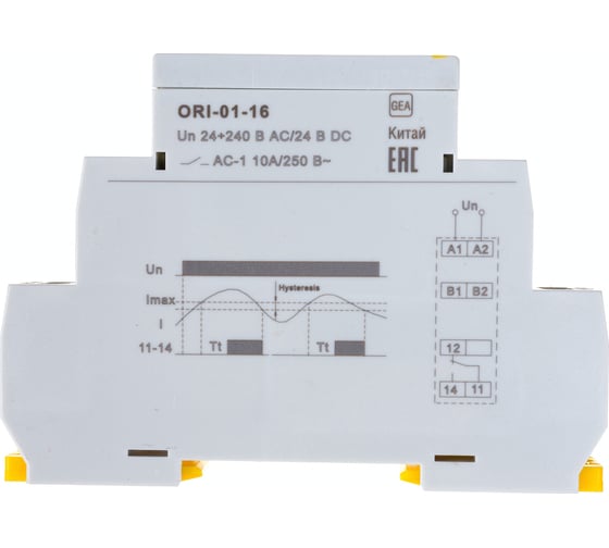 Реле тока IEK ORI 1,6-16А 24-240В AC/24В DC ORI-01-16