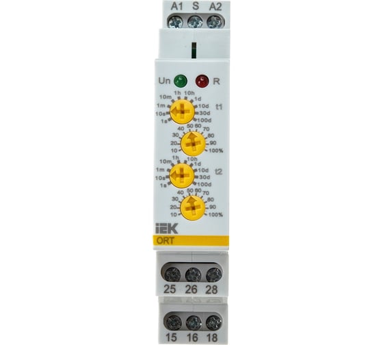 Циклическое реле IEK ORT 2 контакта 12-240В AC/DC ORT-S2-ACDC12-240V