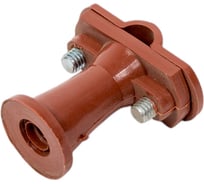 Держатель проводника круглого EZETEK 6-10 мм коричневый, высота 38 мм, пластик, упаковка 5шт 91105/5 33521785