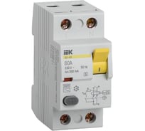 Устройство защитного отключения IEK ВД1-63S УЗО, 2Р, 80А, 300мА MDV12-2-080-300