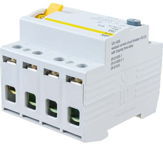 Устройство защитного отключения IEK ВД1-63S УЗО, 4Р, 25А, 300мА MDV12-4-025-300